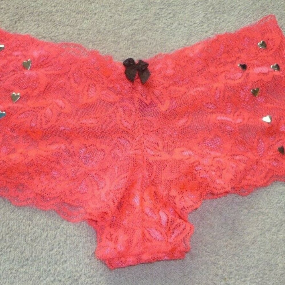 3Women's Intimate Panties,Size M,Pink,Lace,Hotkiss